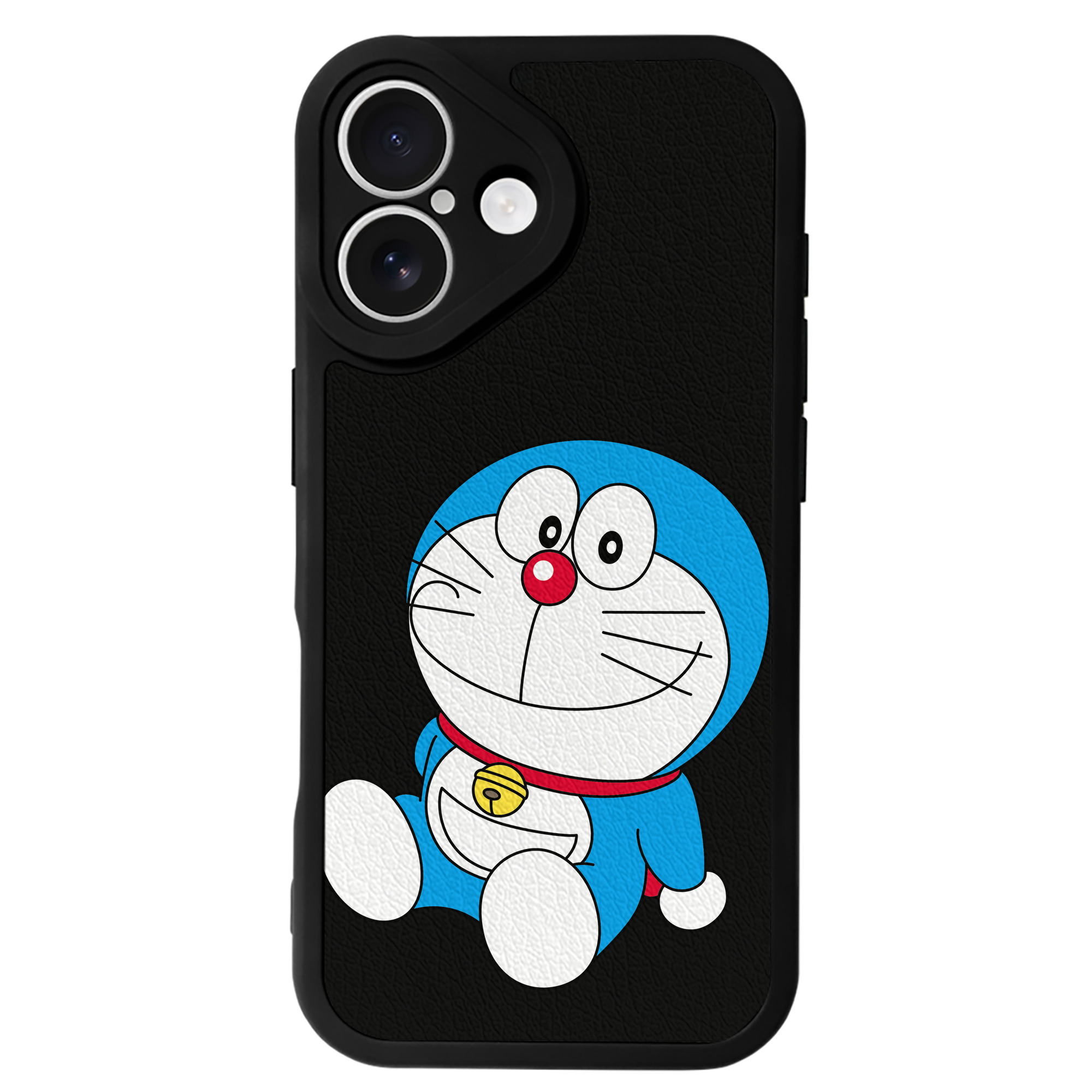 （画像用） ドラえもん Doraemon 【iPhone 16シリーズ対応】シリコンスマホケース（レザー調） 材質：シリコン